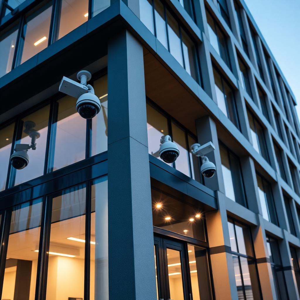 Commercial security camera system protecting Oregon businesses